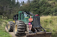 Kiana goes straight into forestry from school